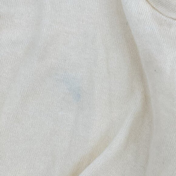 JOE’S JEANS SIZE LARGE LONG SLEEVE TWIST WRAP TOP CREAM Faux Wrap NWT SEE DESC - Picture 7 of 12